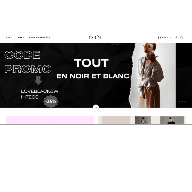 BOUTIQUE DE VÊTEMENT  -CSHINE 